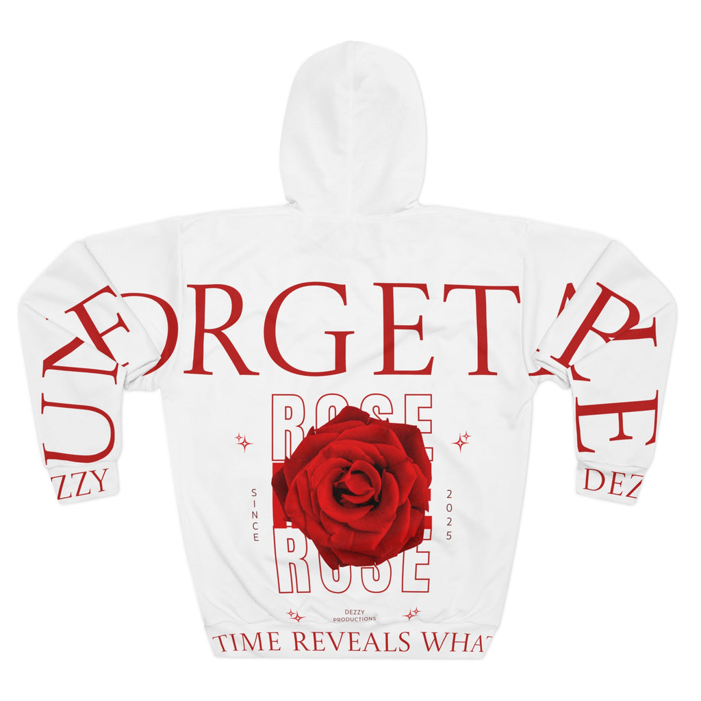 Rose Rose Hoodie — 'Time Reveals What Was Always There' Graphic Pullover