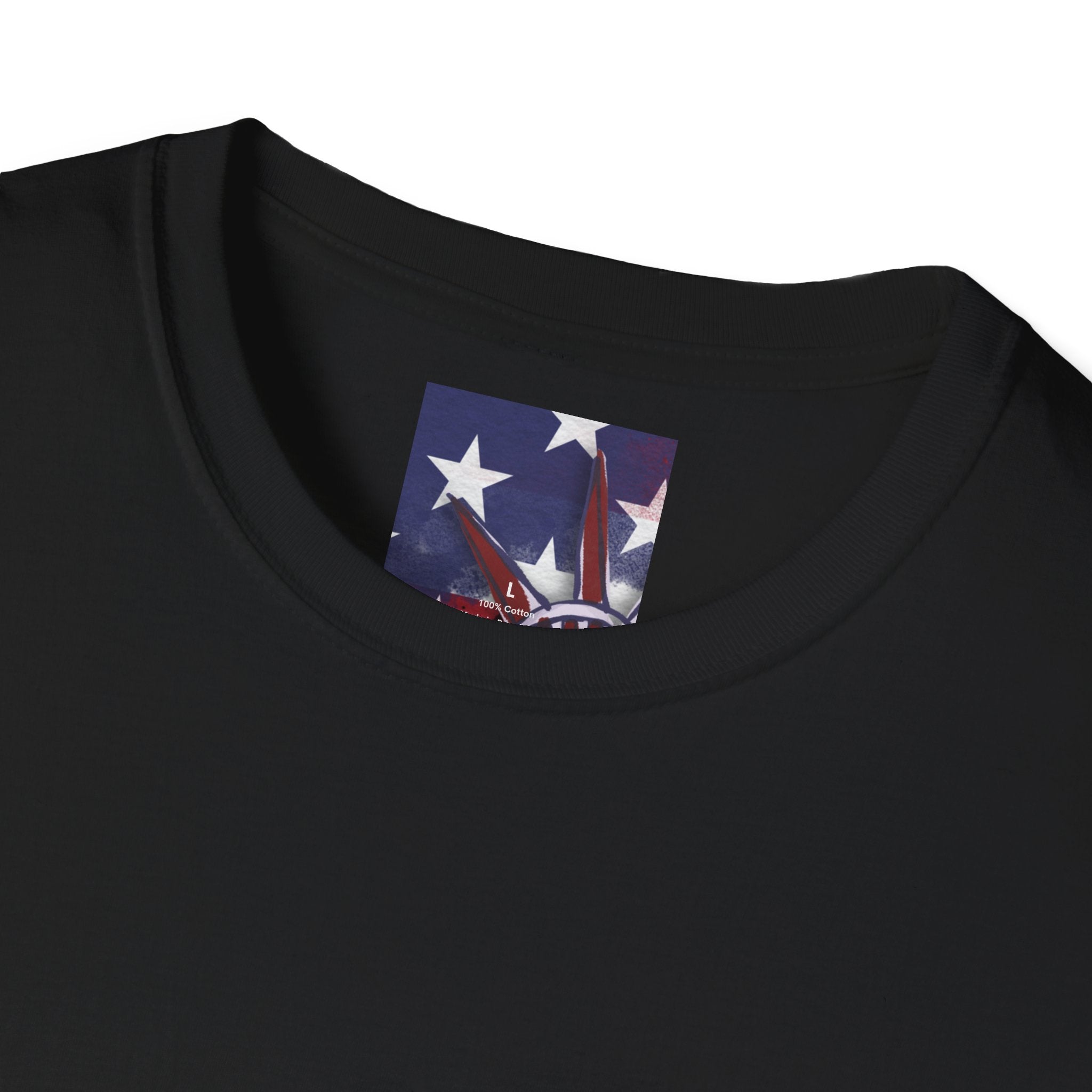 Fourth of July Statue of Liberty T-Shirt – American Flag Fireworks Patriotic Tee
