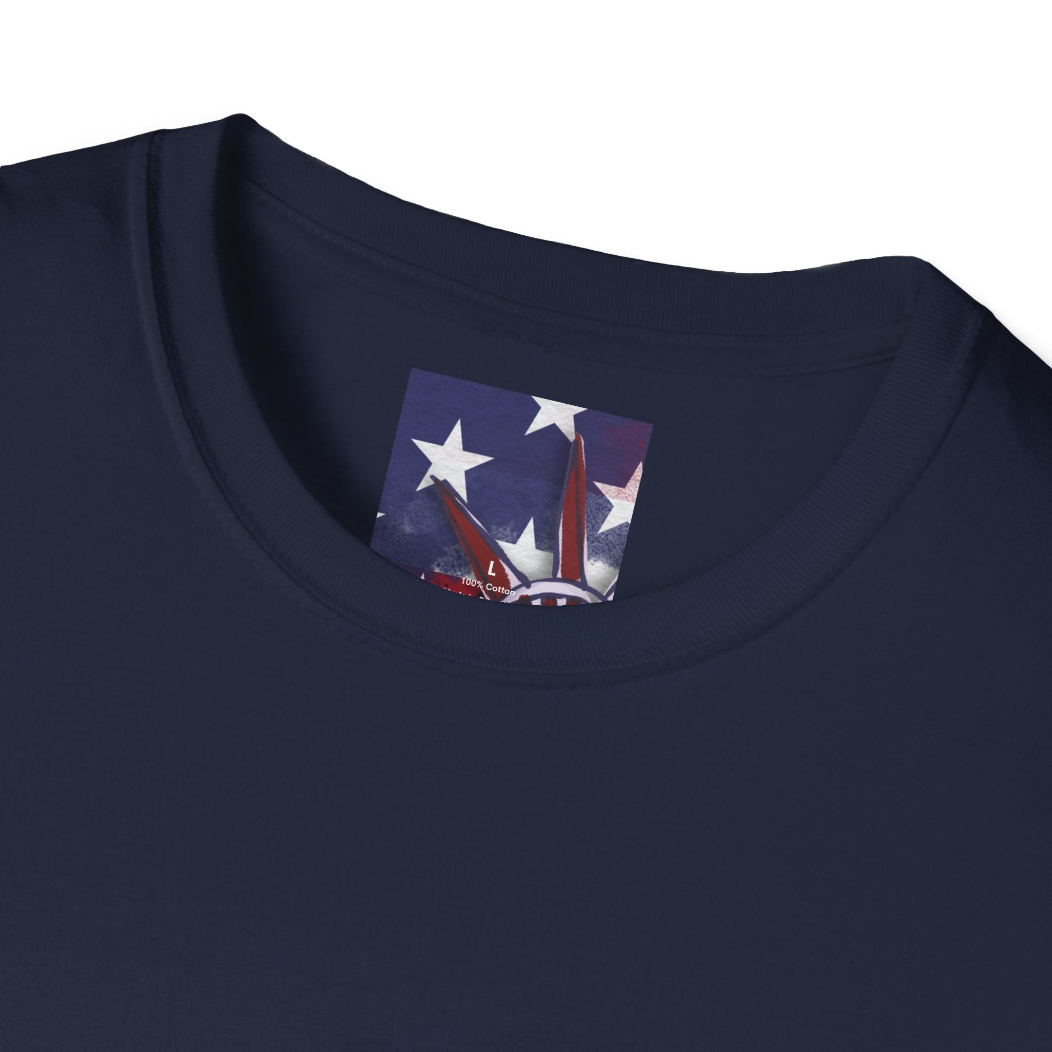 Fourth of July Statue of Liberty T-Shirt – American Flag Fireworks Patriotic Tee